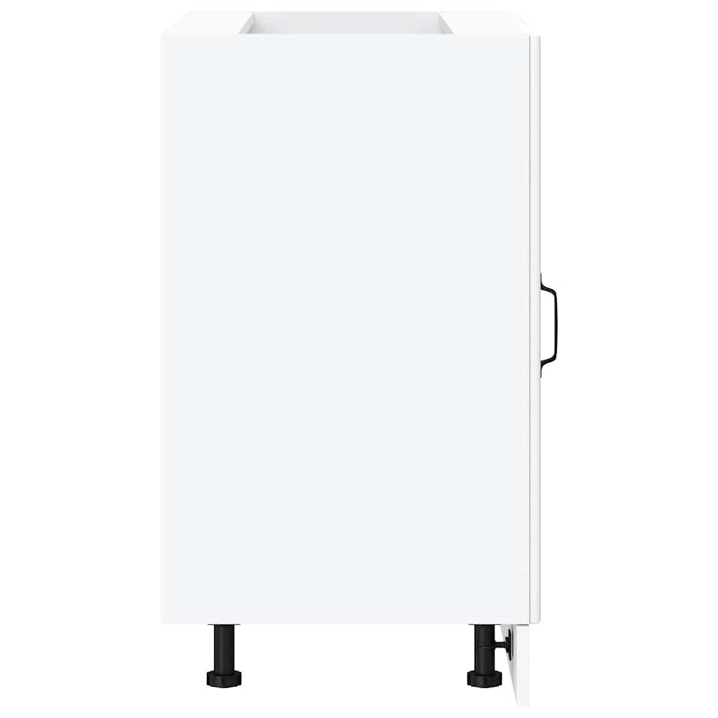 Kitchen Base Cabinet Kalmar White Engineered Wood